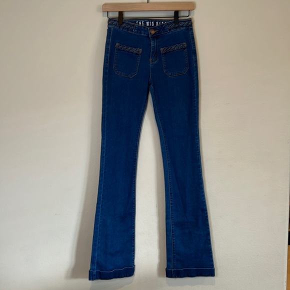 Cotton On Mid Rise Flair Denim Jeans - Picture 2 of 10